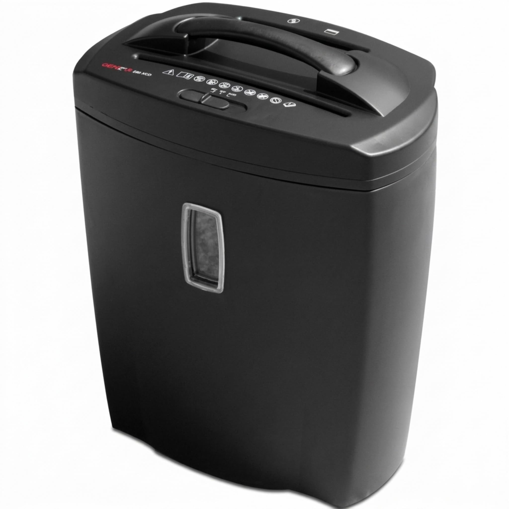 Genie 580 XCD - Destructora de papel, corte en partículas, incluye papelera, color negro