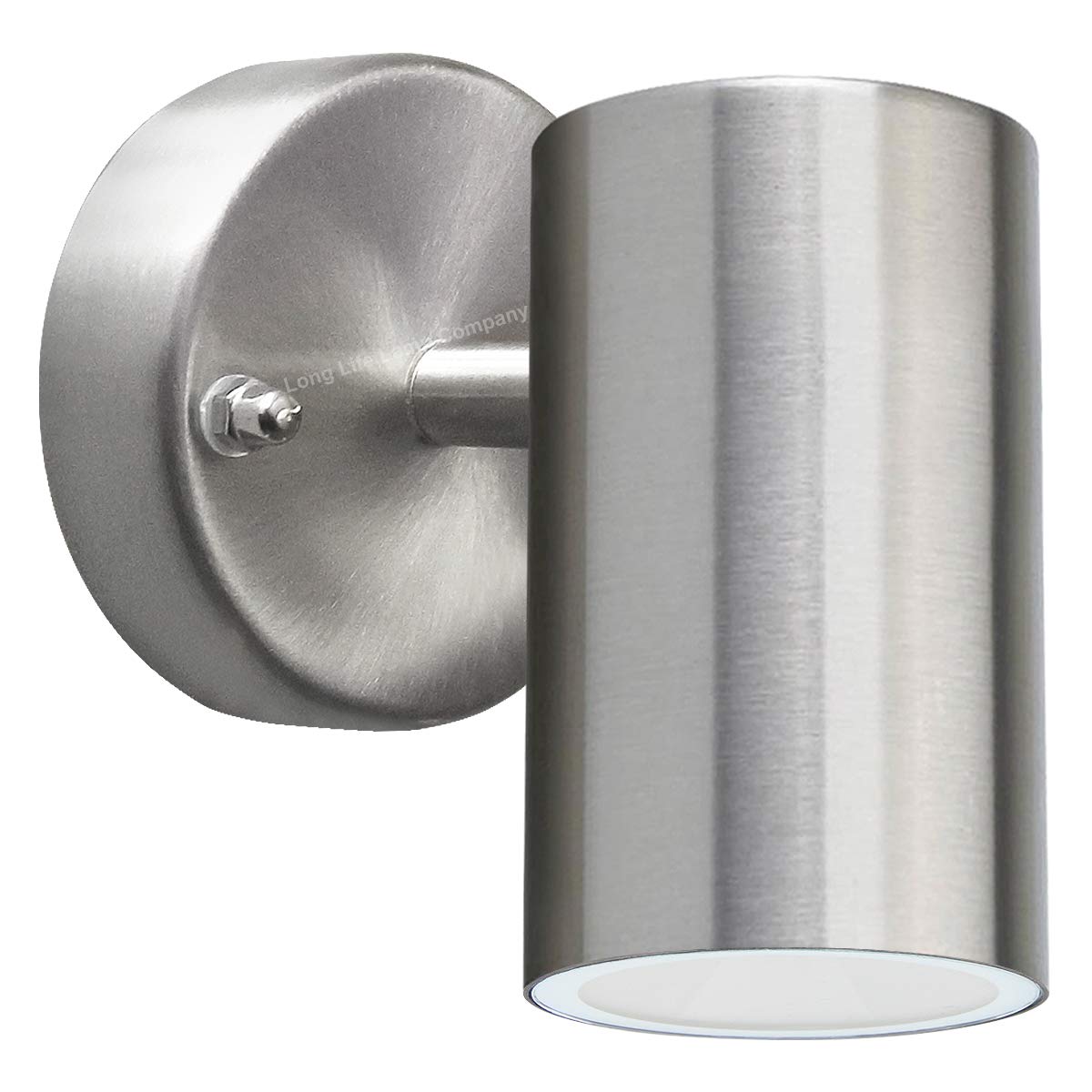 Long Life Lamp Company ZLC314 Modern 4w LED Outdoor Wall Light Single Downwards Spot Warm White Stainless Steel