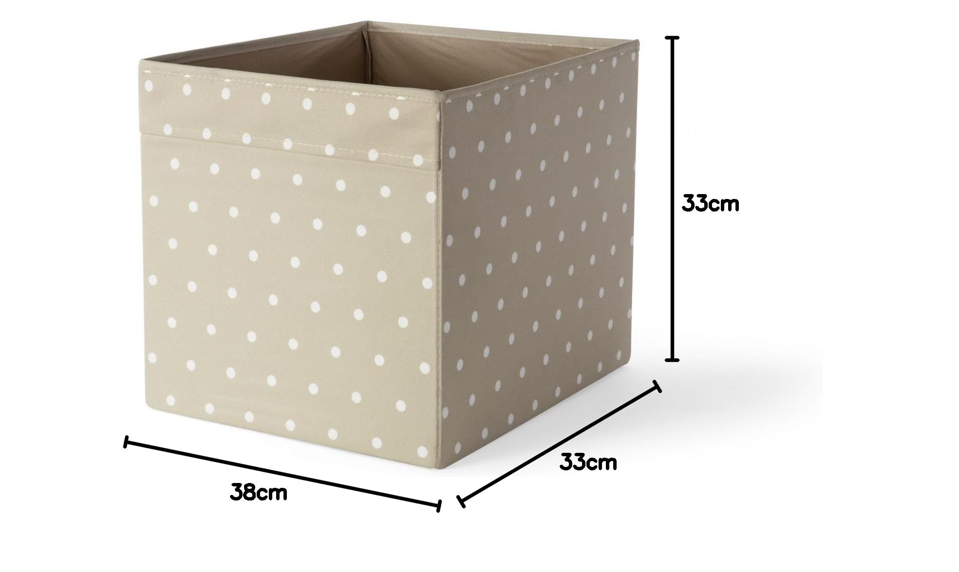 IKEA Dröna Beige/Gepunkteter Karton, 33x38x33 cm, 1 Stück Küche, Haushalt & Wohnen