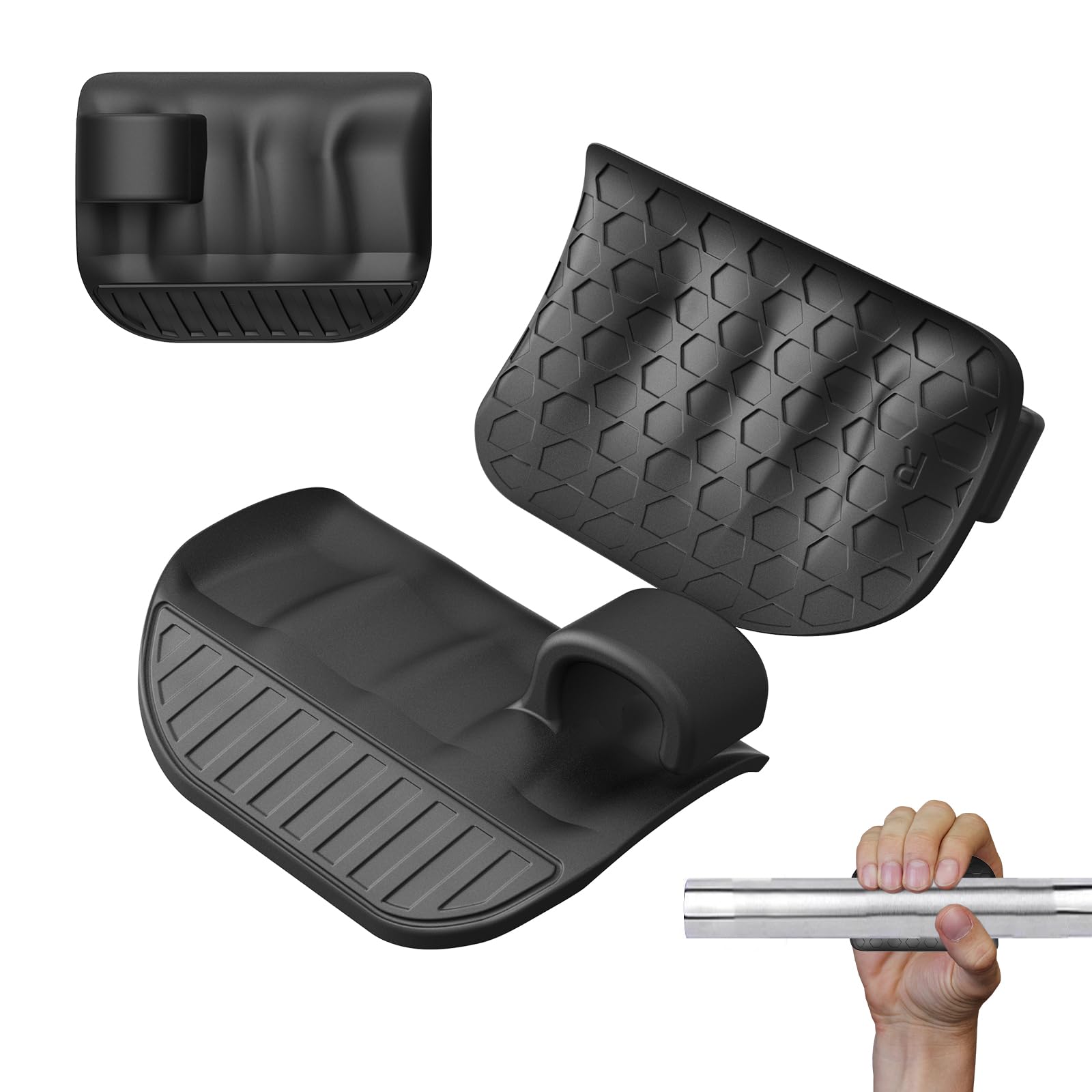 Wnddle Grips for Weight Lifting, Anti-Slip Workout Weight Lifting Grips, Ergonomic Rubber Hand Protector Gloves, for Weight Lifting, Pull-Ups, Gym