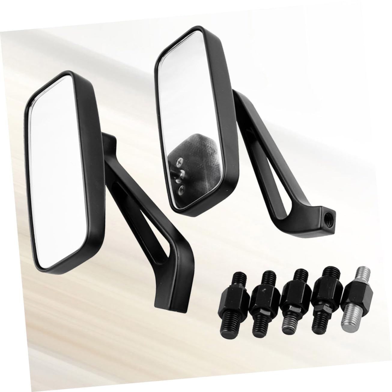 TOPBATHY 2 Paires Rétroviseur Miroir Rétro pour Guidon Accessoire de Remplacement Compatible et Adapté Aux Cruisers Tout et Scooters