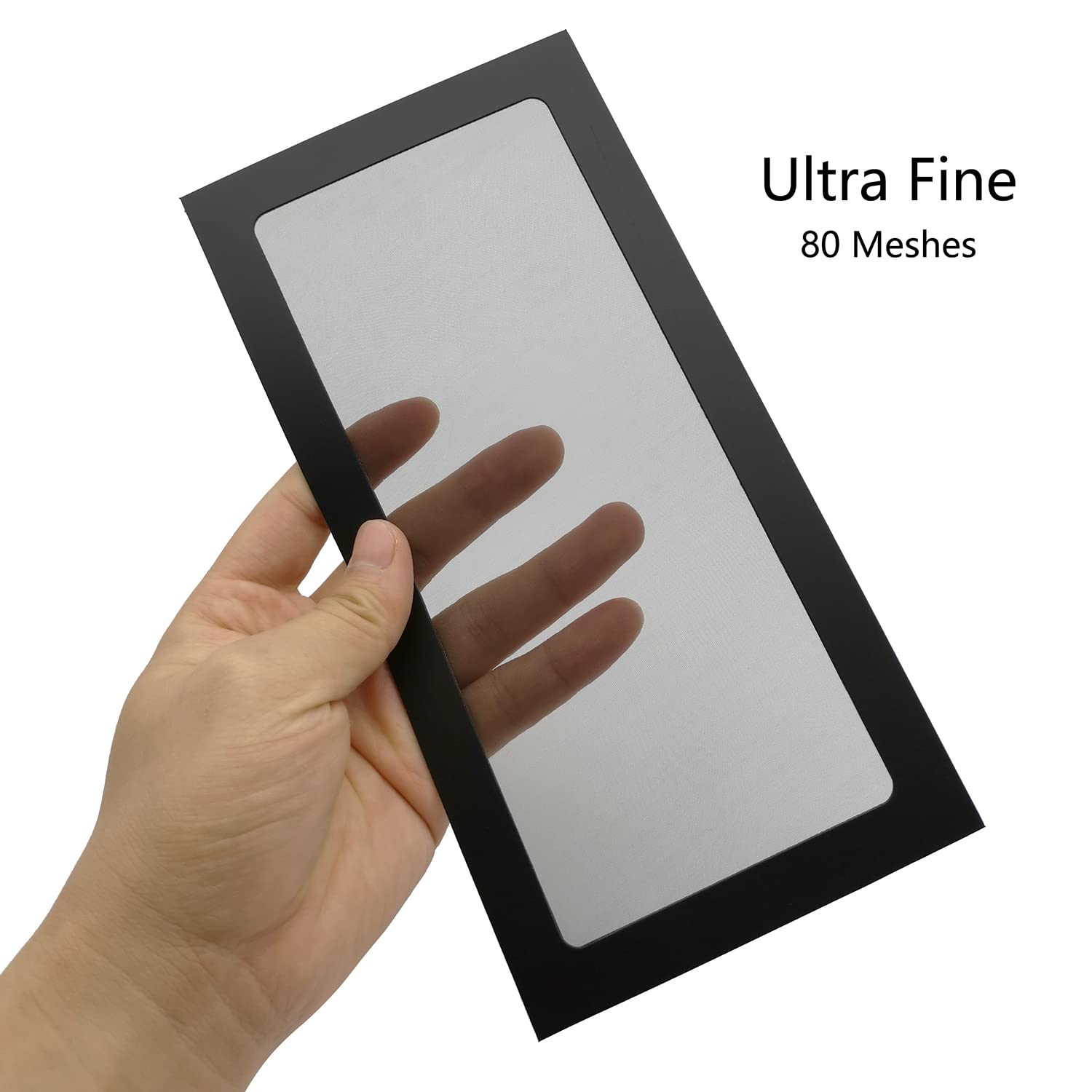 120 x 240 mm PC-Gehäuselüfter, magnetisch, Nylon-Netz, Staubfiltersieb | Staubdichte Schutzhülle mit Magnet, ultrafeines Nylon-Netz, verbesserte glatte Luftzirkulation, Schwarz, 2 Stück