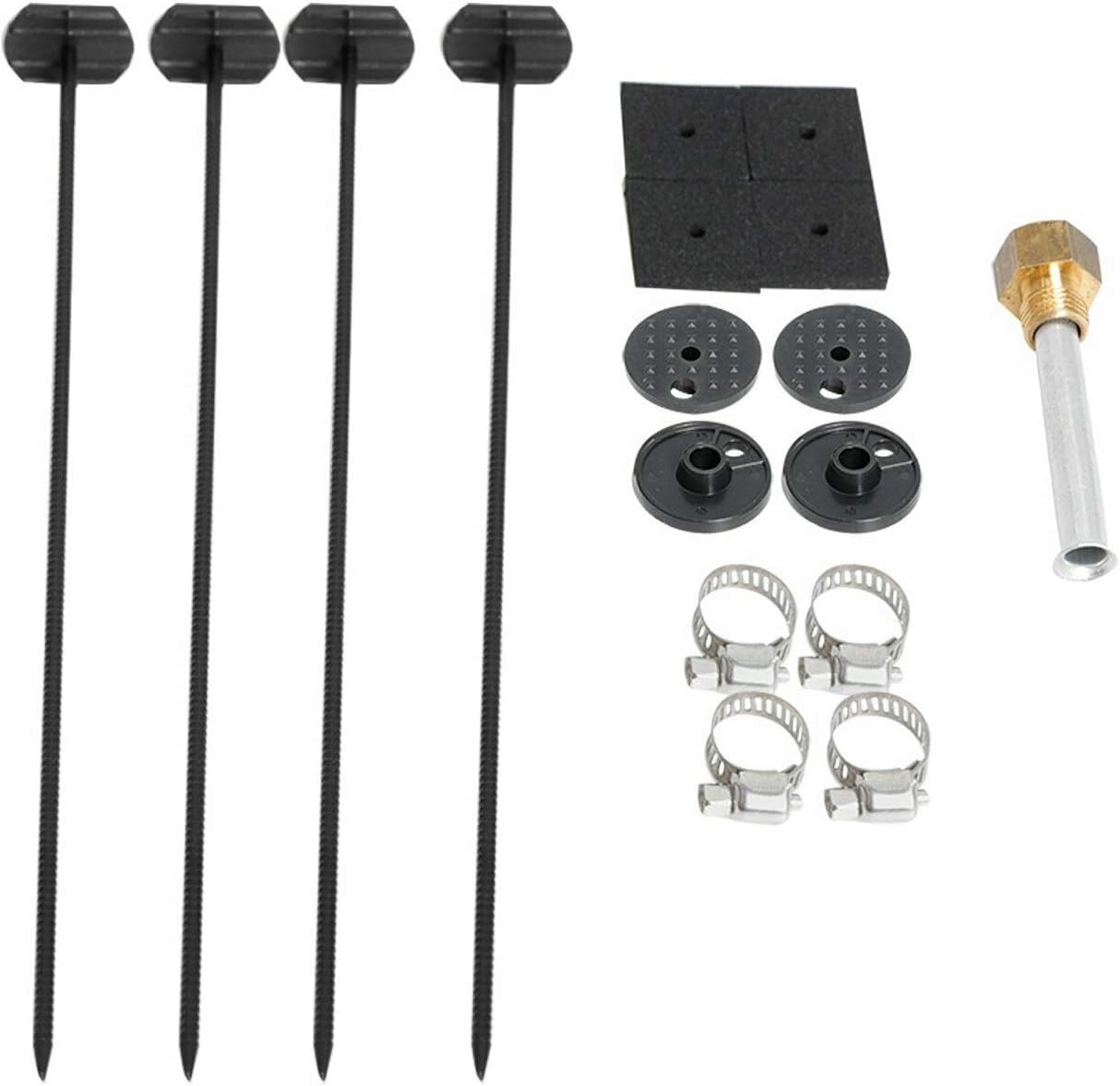 Universal 8 Pass Aluminum Engine Transmission Oil Cooler 6AN Size Fittings 3/8" Inch Hose Line End Heavy Duty High Performance Truck Trailer Towing Kit
