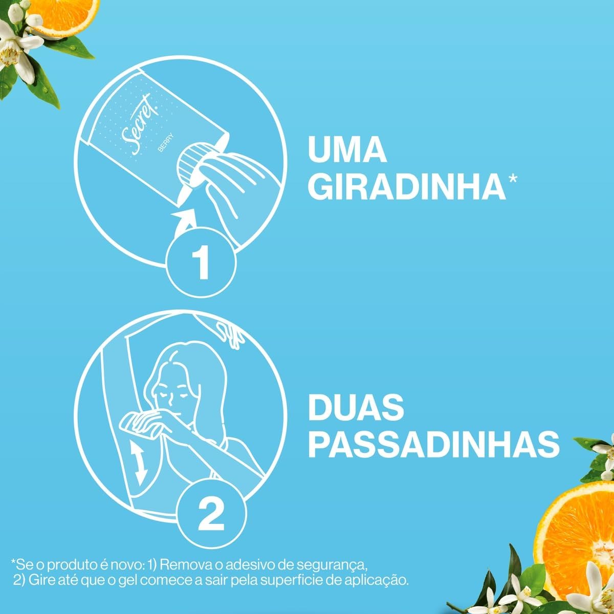 Secret Gel Invisible Desodorante Orange Blossom 45 G(A embalagem pode variar)