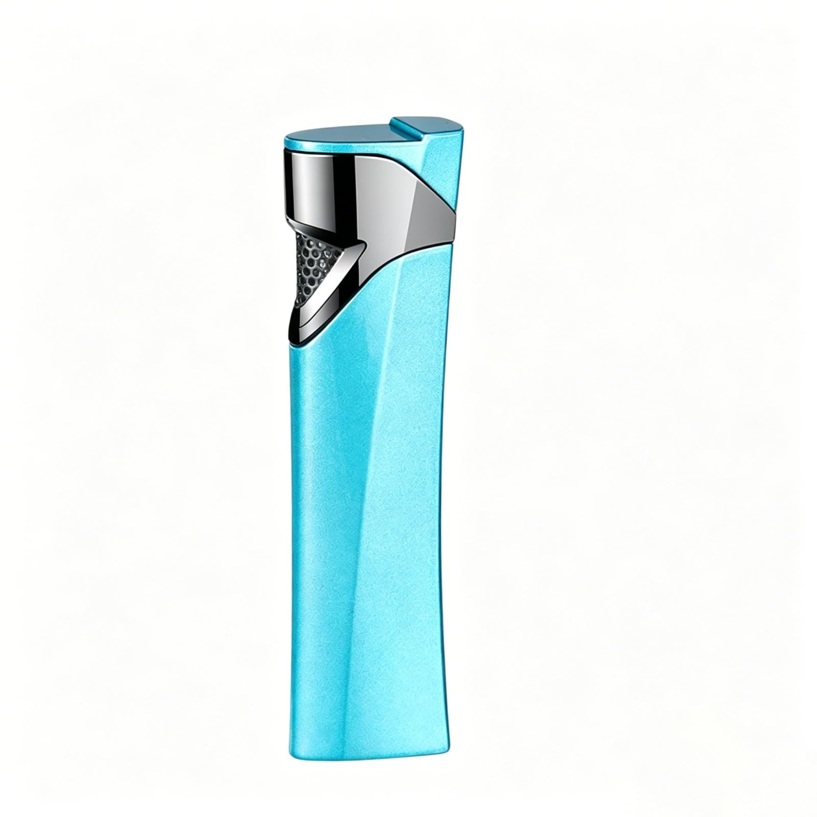 Ogqbeapc Men's E Refillabl Butan Lighter, Windproof Jet Flam Lighter With Adjustabl Flam, Slim Pocket Zinc Alloy Lighter For Gifts For Daily Use(E)