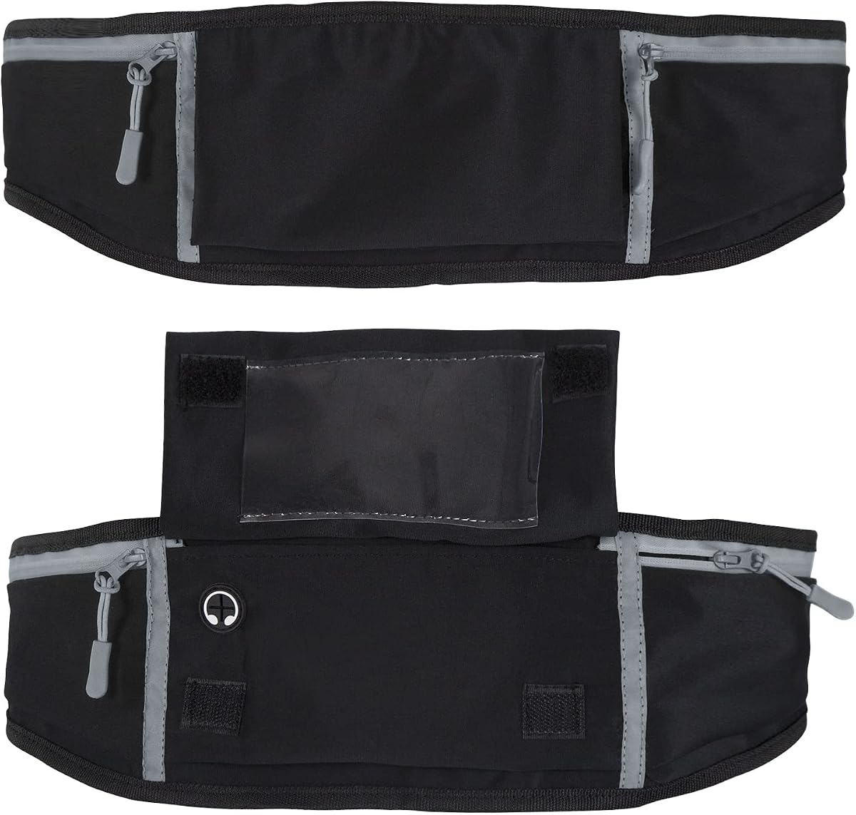 Vive Running Belt Fanny Pack para mujeres, hombres, niños, adultos, correr | Entrenamientos-Riñonera reflectante impermeable para corredores con soporte para teléfono-para Fitness, ejercicio, gimnasio, senderismo, viajes