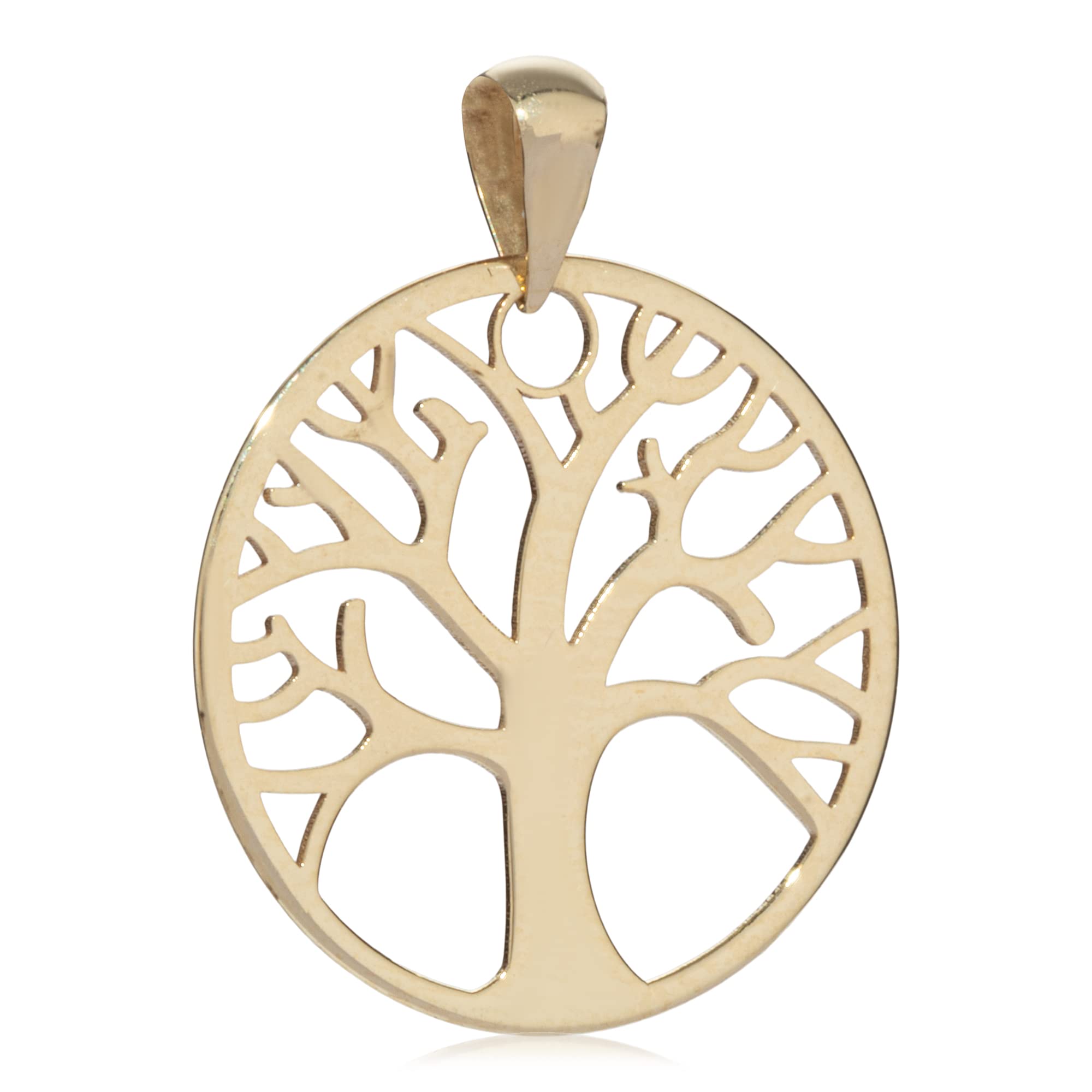 NKlaus Zawieszka na łańcuszek drzewo życia 333 żółte złoto 8 karatów mały amulet