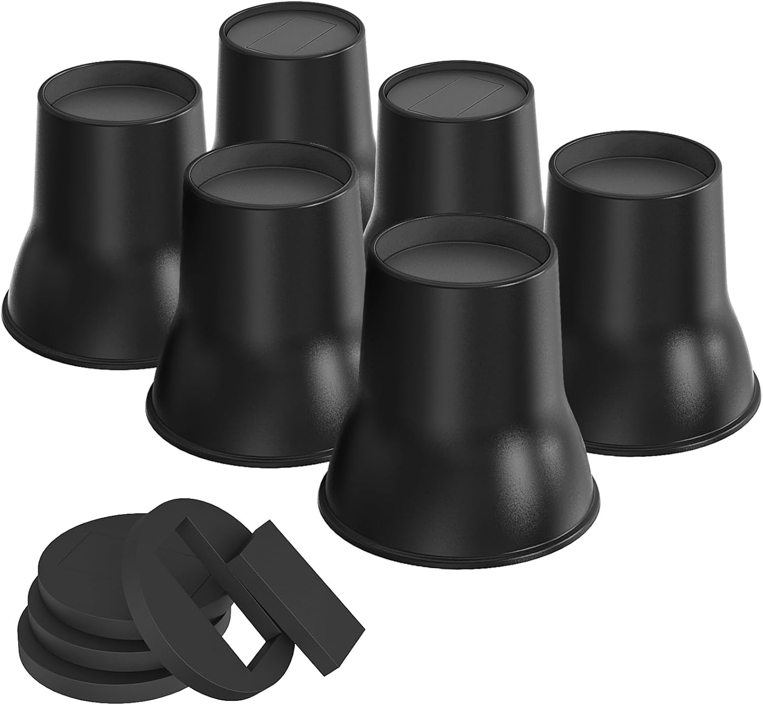 USION Bed Risers 6 Inch Heavy Duty 6 Pack, Furniture Risers
