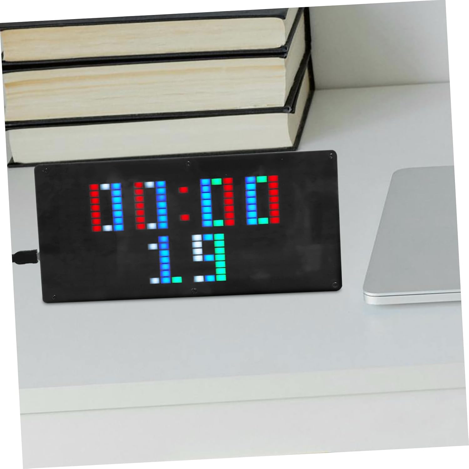 Unomor 384Pcs LED Audio Music Analyzer Display Kit DIY Sound Waves Level Indicator with USB Power Supply Input Screen for Electronic Enthusiasts