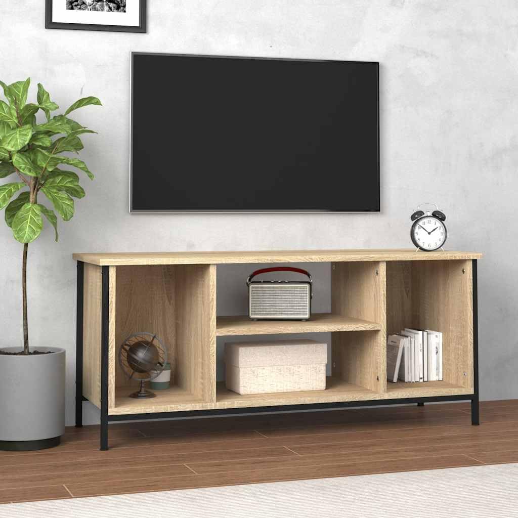 vidaXL Mobile Porta TV Rovere Sonoma 102x35x45 cm in Legno Multistrato, mobiletto, mobiletto HiFi, mobile per dispositivi multimediali, supporto TV