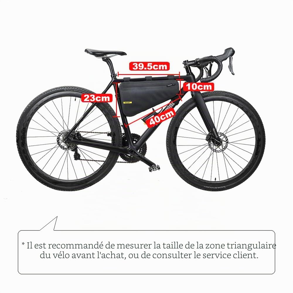 Rhinowalk Sacoche de vélo Triangulaire étanche pour Cadre de vélo de Route