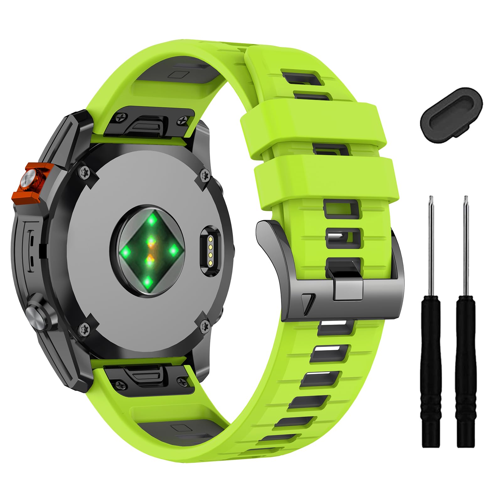 ZPJPPLX 20mm Quick fit band Compatible with Garmin Fenix 8 AMOLED-43MM/7S 6S Pro/7S/6S 5S/5S Plus Watch Band,Soft Silicone Straps for Approach S70 42mm/Descent Mk3 3i 43mm/Mk2S/epix Pro 42MM