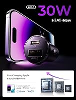 Vista 3 de LISEN Cargador de Coche USB C [2 Pack] [Mini y Metal] Cargador USB para Encendedor de Cigarrillos Carga Rápida [PD QC 3.0] Cargador de Teléfono