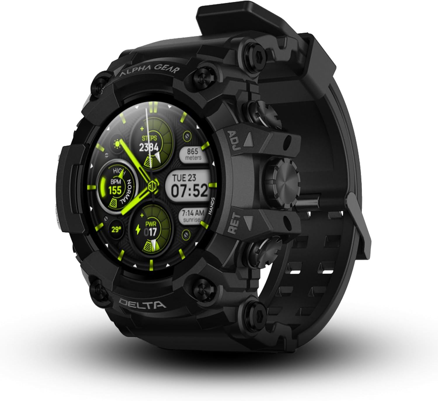 ALPHAGEAR Delta Military Smartwatch for Men – Fitness Tracker, 1.45” HD