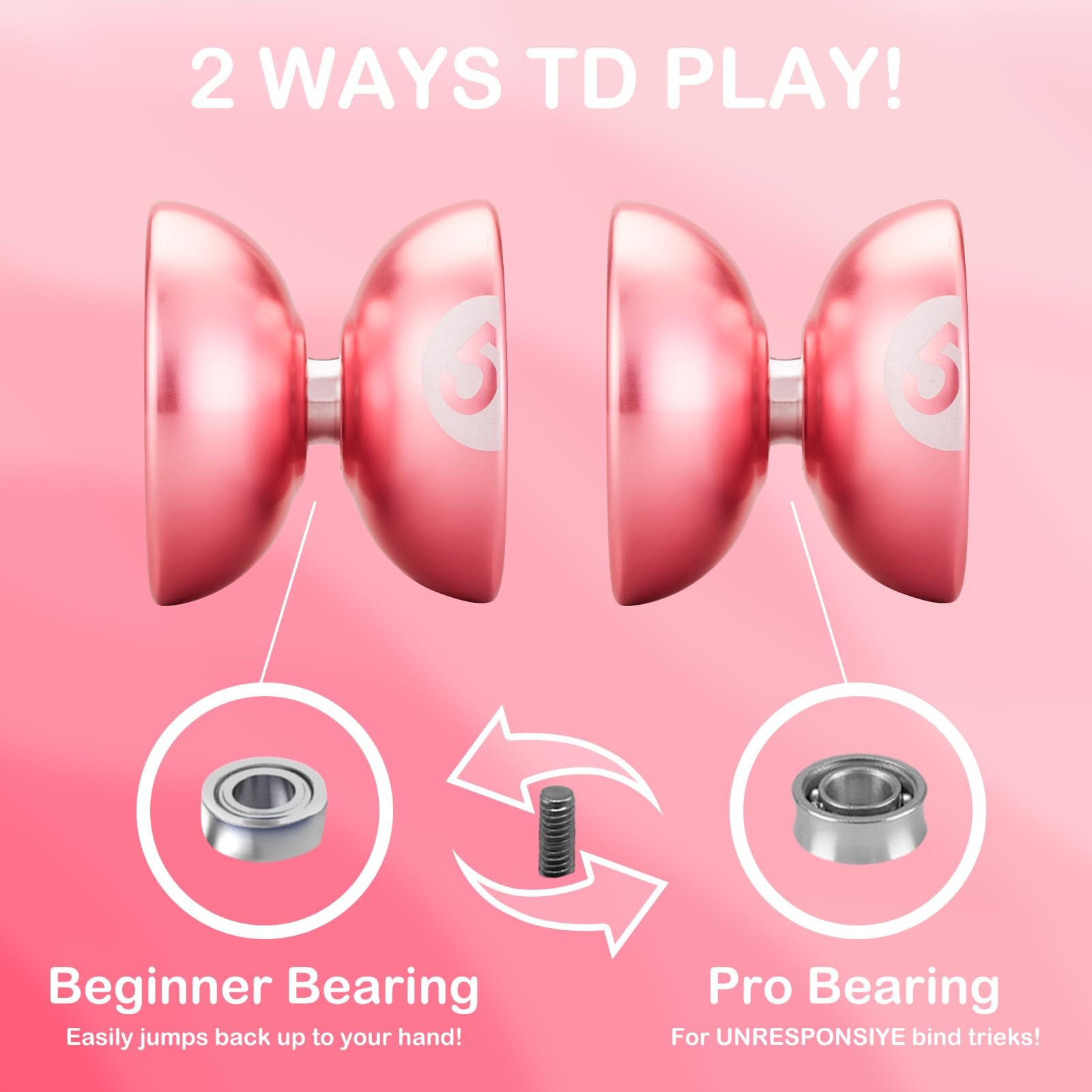 Amazon | WATIEOBOO ヨーヨー プロフェッショナル メタル レスポンシブ