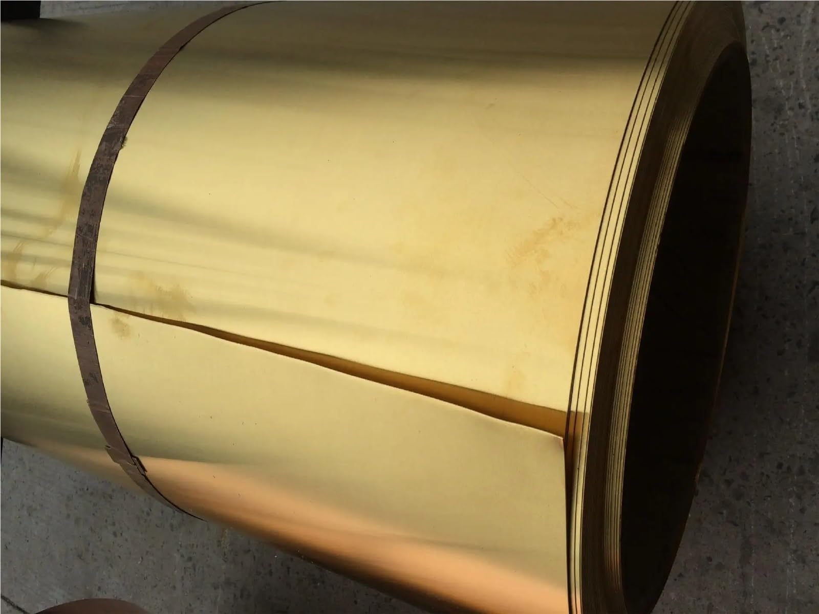 lamiera di ottone in rotolo 1 metro/rotolo di sottile striscia lamiera ottone con pellicola dorata, spessore 0,1/0,2/0,3/0,5 mm*larghezza 20/30/50 mm(0.3mm thick,LENGTH 1METER_100MM)