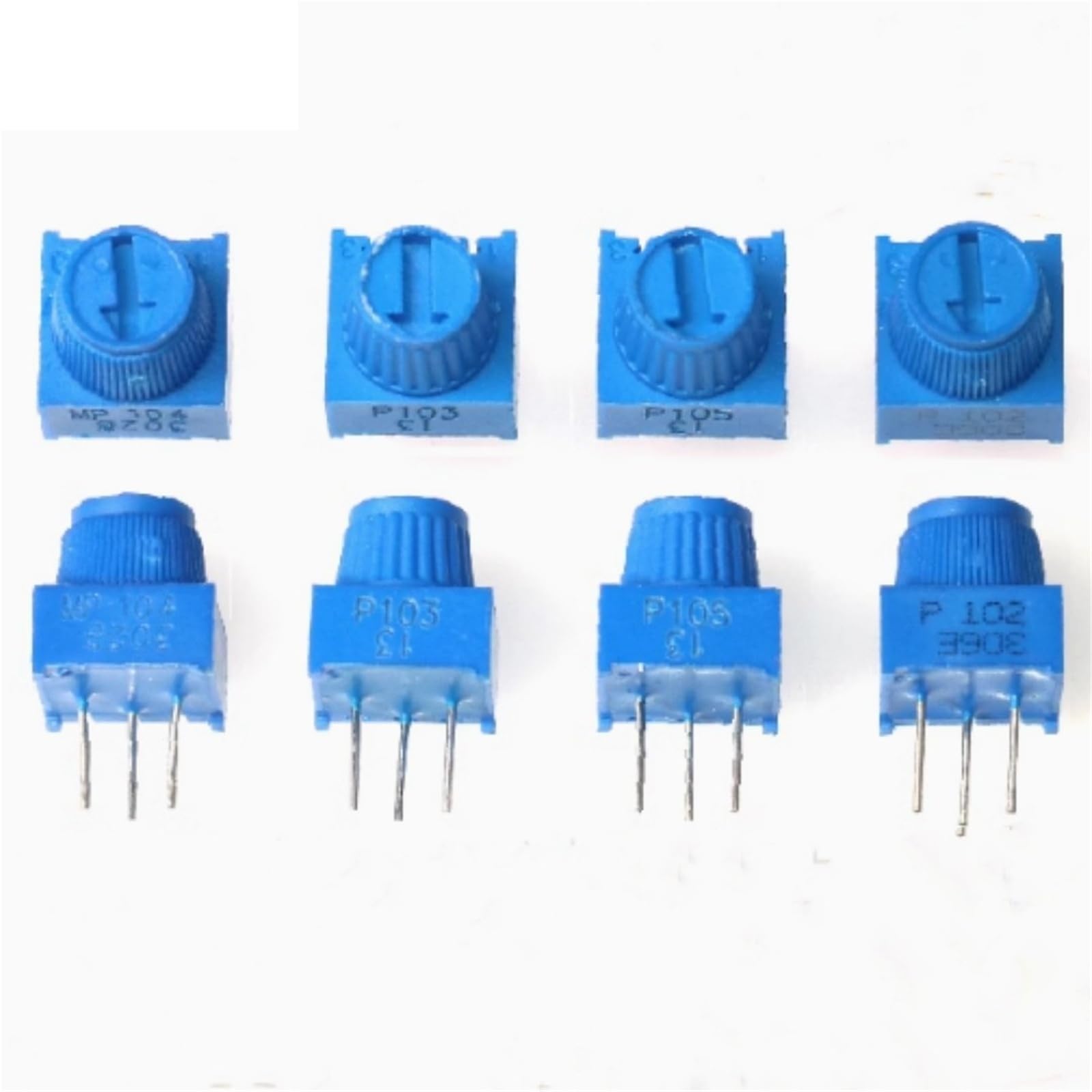 3386P-1-103 10K 1k 2k 5k 10k 20k 1/2W Regolazione cermet del potenziometro trimmer con foro passante 20 pezzi(1M Ohm)
