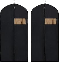 Kleidersack 120 x 60 cm (2er Set) | Kleiderhülle mit Reißverschluss | Atmungsaktive Anzugtasche für Reisen & Lagerung | Schützt vor Staub, Feuchtigkeit & Motten