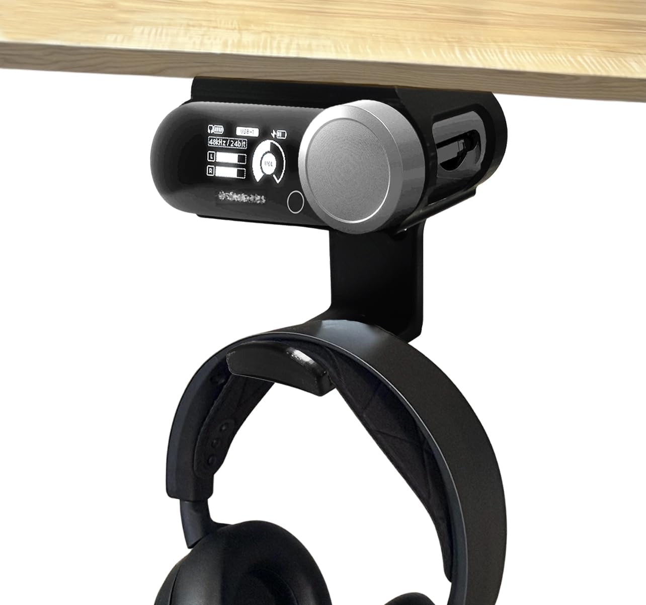 Under Desk Headphone Hanger Stand for SteelSeries Arctis Nova Pro Wireless Base Station with Dock–Arctis Pro Wireless NOVA Headphone Hanger Stand