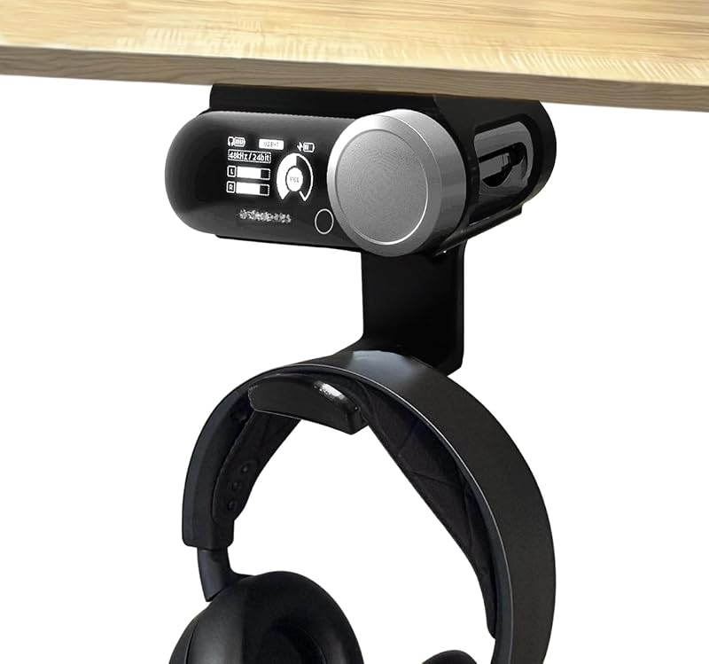 Under Desk Headphone Hanger Stand for SteelSeries Arctis Nova Pro Wireless Base Station with Dock–Arctis Pro Wireless NOVA Headphone Hanger Stand