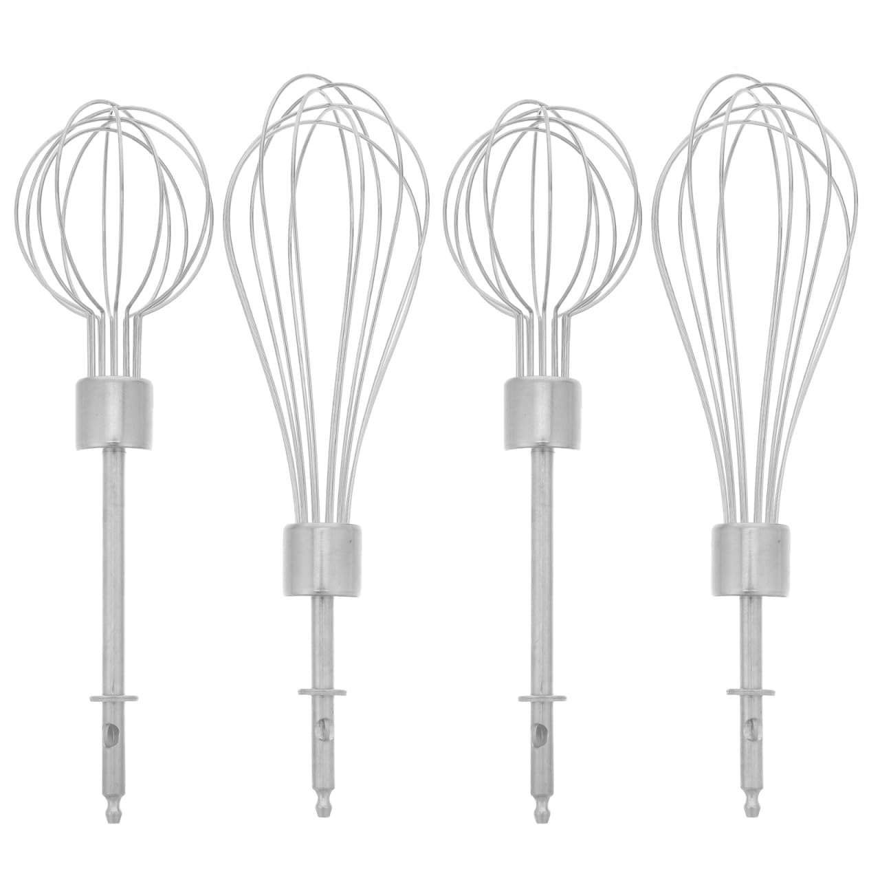 PRETYZOOM 4 piezas Batidores de Repuesto Inoxidable para Batidora Eléctrica de Varillas para Huevos y Nata Instalación y Limpieza Accesorios para Cocinas Reutilizable