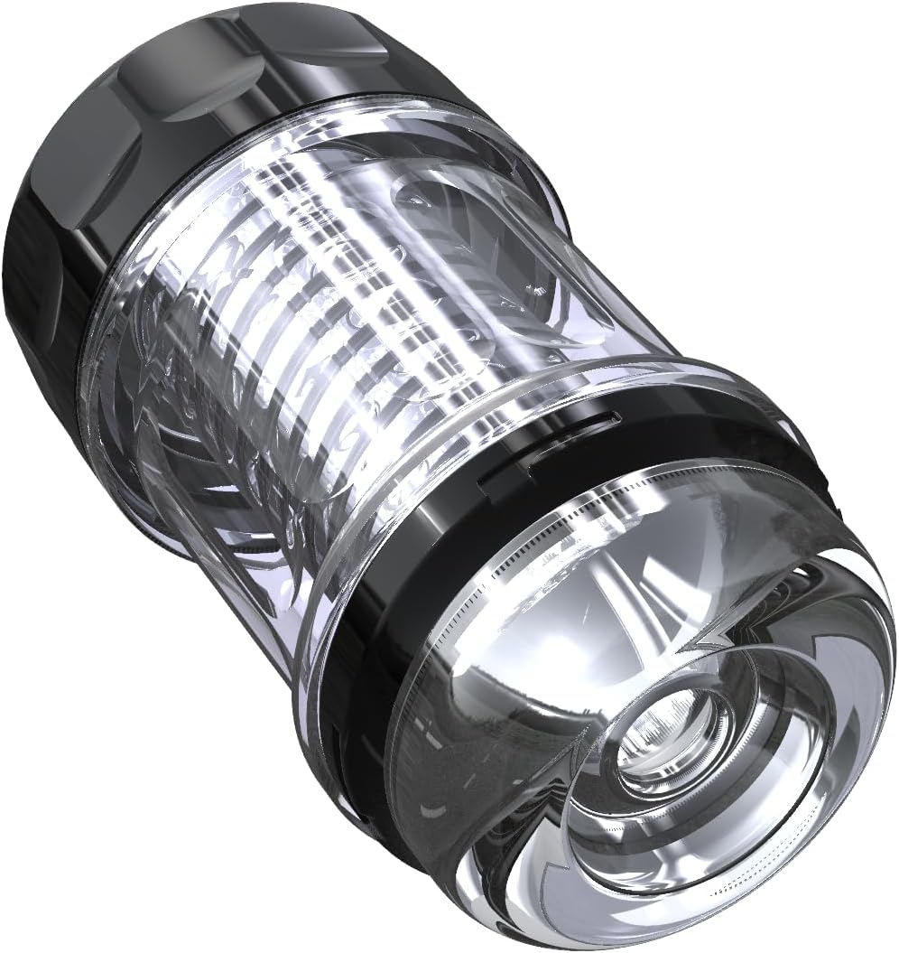 Manual Male Masturbator - Spiral Suction Vacuum Stroker for Men, Ultra-Soft 3D Realistic Texture Penis Trainer, Easy-to-Clean Transparent Design, Discreet Packaging
