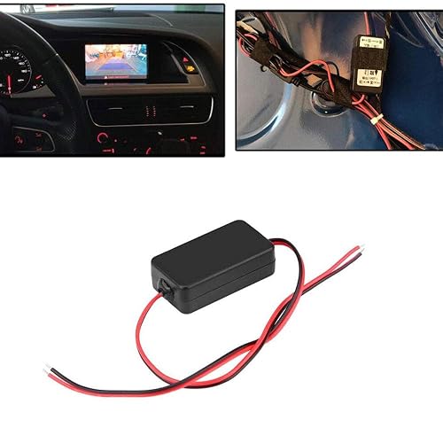 Miniatura 5 de Rectificador de visión trasera para automóvil, 12 V CC Power Relay Conector de filtro para cámara de respaldo, rectificador, filtro de cámara de