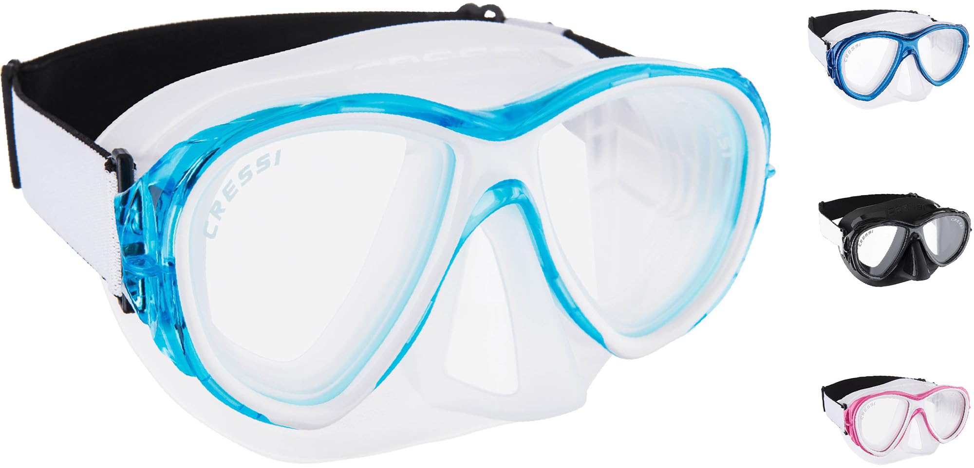 Cressi Samoa para Buceo y Snorkel - Máscara Samoa o Conjunto Máscara Samoa + Tubo Mexico, Talla Única, Unisex Adulto