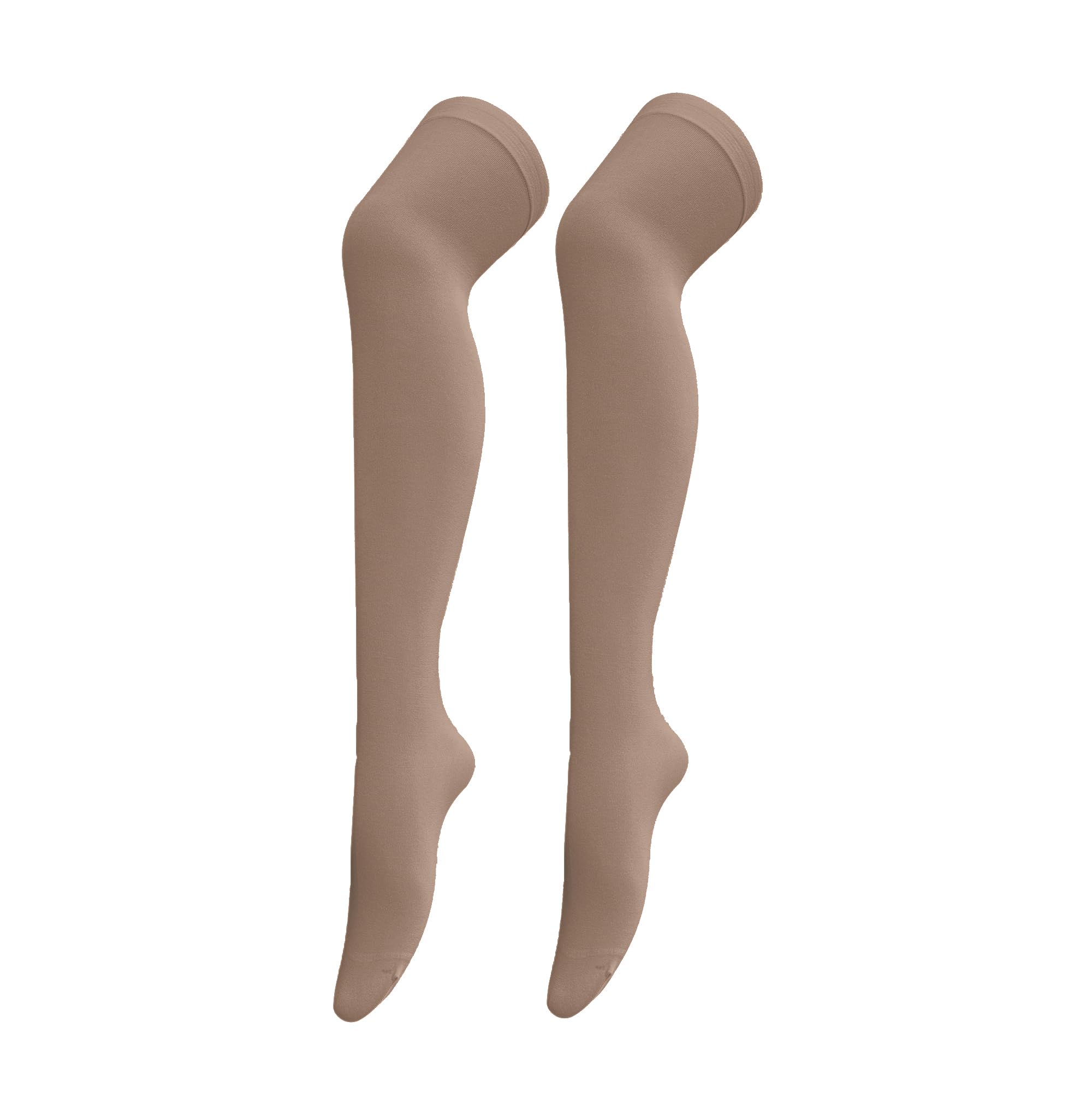 Women's Opaque Stretchy Nylon Over Knee Thigh High Stockings Costume Socks