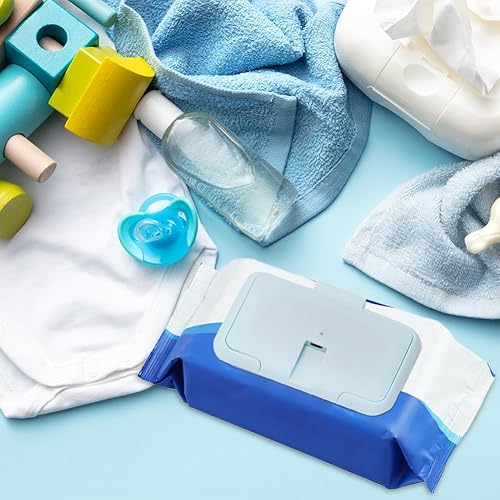 Miniatura 5 de Calentador de toallitas para bebé, termostato de temperatura de doble capa, portátil, USB, calentador de toallitas húmedas para el hogar, color azul