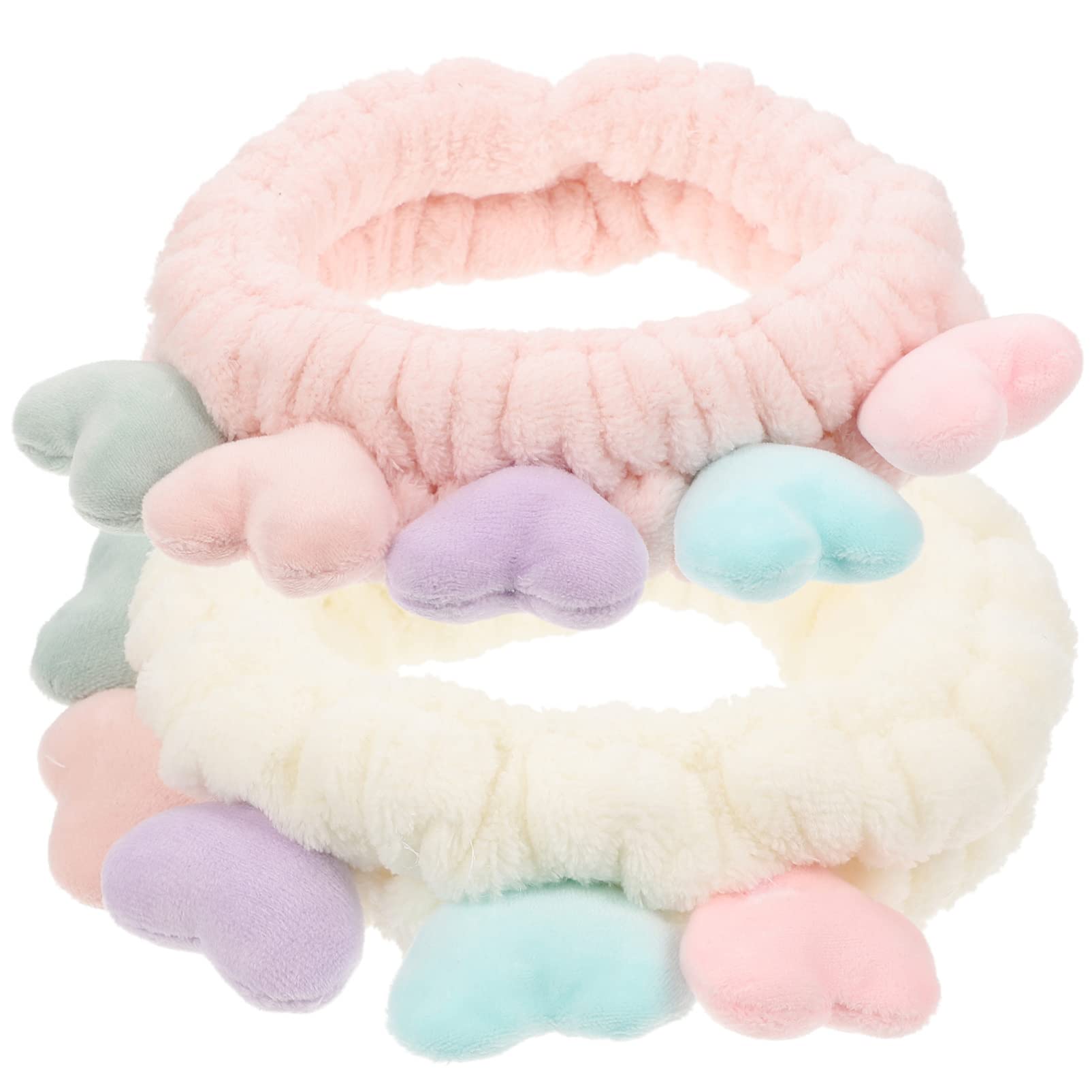 POPETPOP 6pezzi Fasce Elastiche Regolabili Pile Per Makeup e Detersione Colori Decorazioni Per e Ragazze