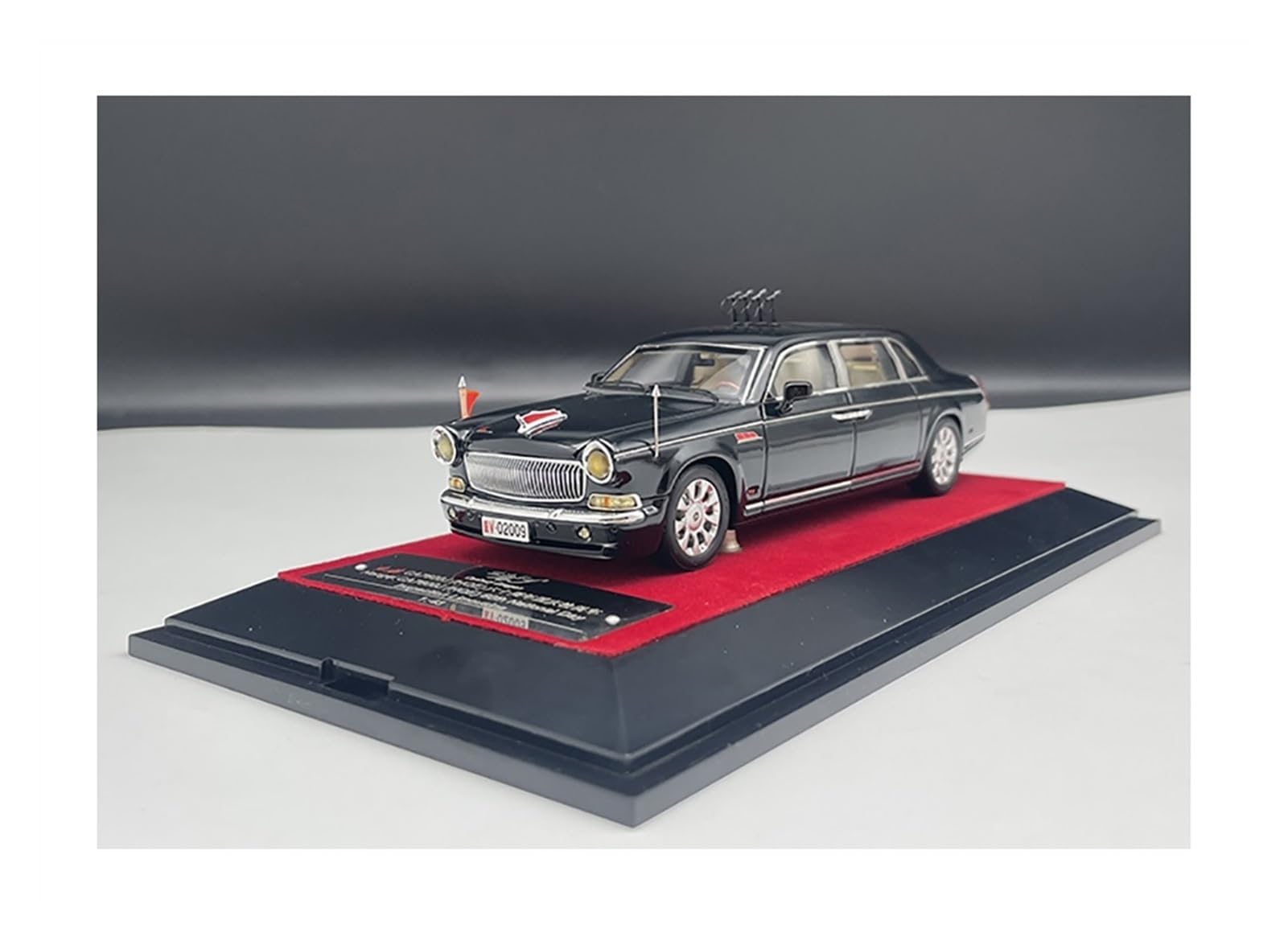 Miniature HONGQI CA7600J Limousine Présidentielle 60th National Day, CENTURY DRAGON 1/18
