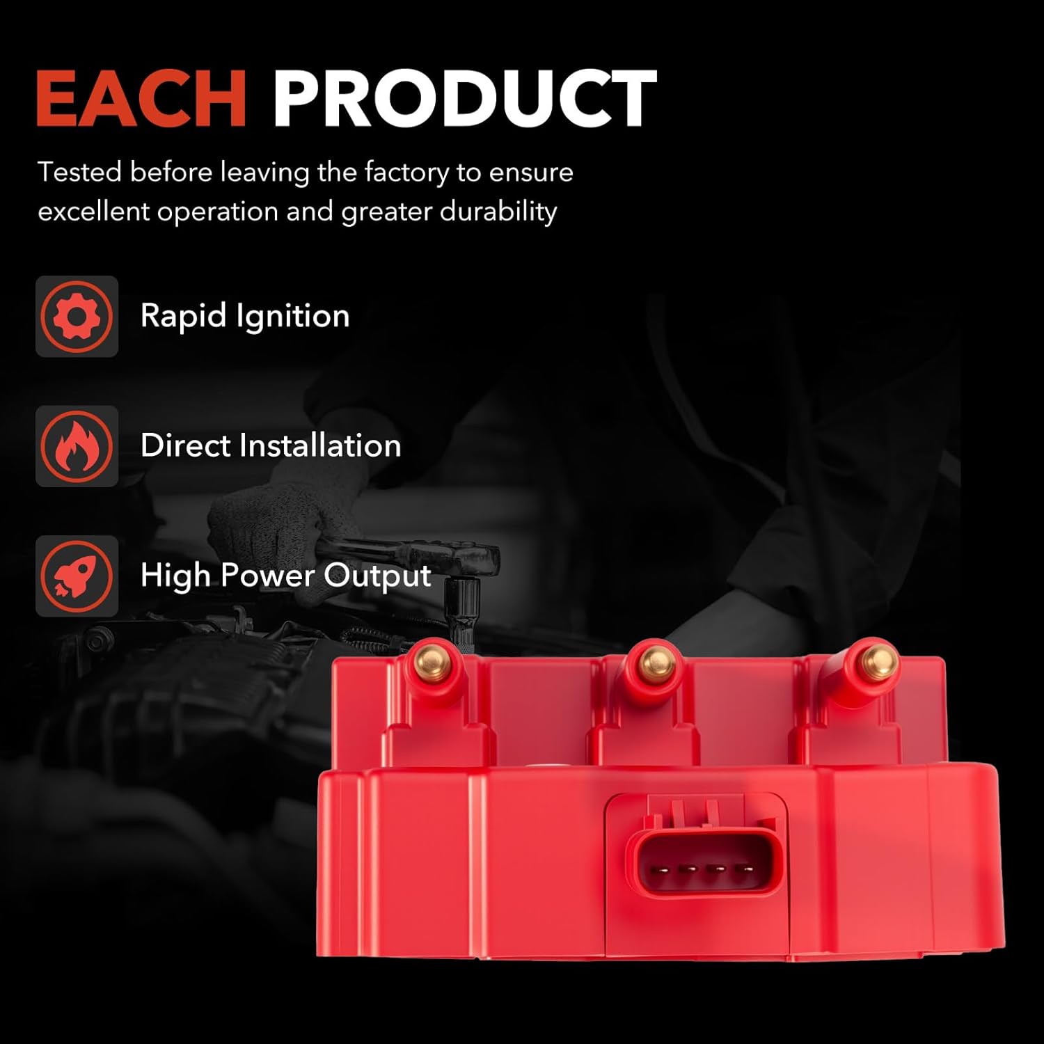 Ignition Coil Pack & Spark Plugs & Wires Set Fits For Chrysler Pacifica Town & Country Voyage Dodge Caravan Jeep Wrangler Volkswagen Routan 3.3L 3.8L V6 Repalce UF305 4306 27703