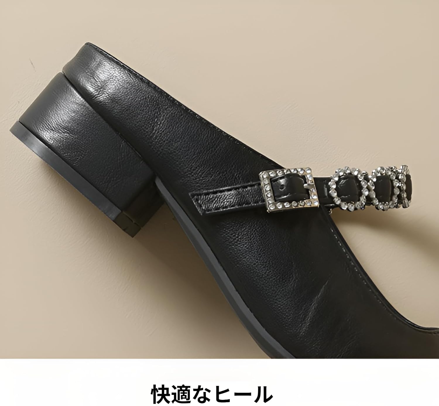 [mocoly] レディース サンダル ビジュー ミュール 3WAYデザイン クッションインソール 簡単着脱 耐摩耗・滑り止め オフ