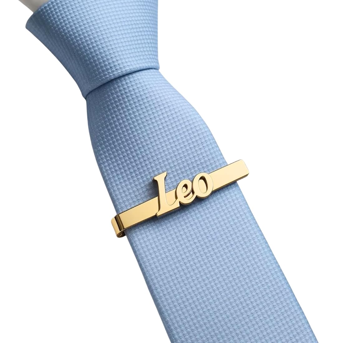 Custom Name Tie Pin for Men | Personalized Brass Tie Clip | Engraved Name & Initial Tie Bar | Elegant Accessory for Wedding, Office & Formal Wear | Premium Gift for Him-image-19