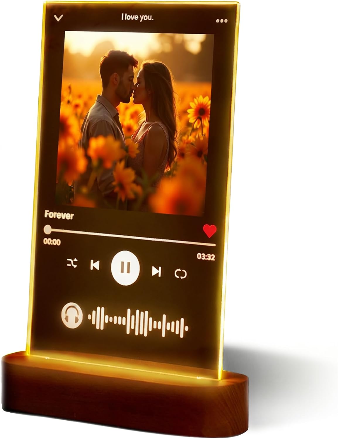 Custom Spotify Glass Plaque