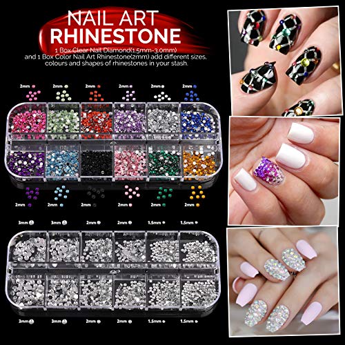 image for Nail Art Brushes Kit, Teenitor Nail Art Tool with Nail Dotting Tools, 