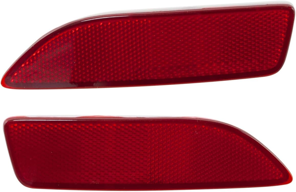RLB-HILON Rear Bumper Reflector Compatible with Toyota Corolla 2011 2012 2013 Year, for 81920-02030 81910-02130, for Driver and Passenger Side