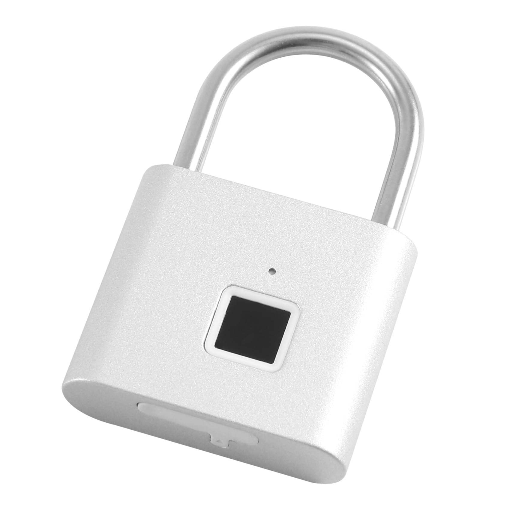 Littimoon Fingerprint Padlock,Portable Anti-Theft USB Charging Fingerprint Lock for Lockers, Suitcases, Backpacks Etc Can Support