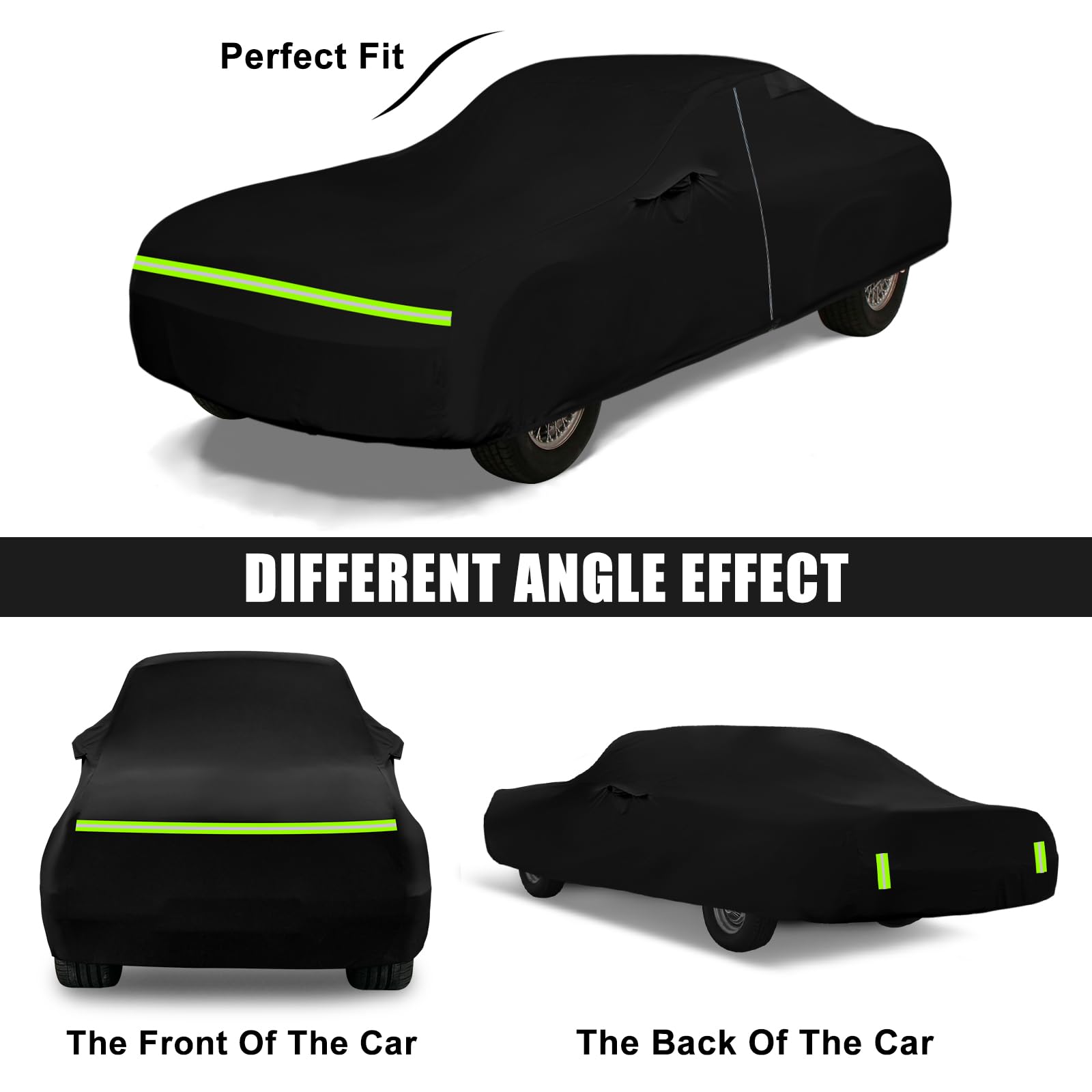 Waterproof Car Cover Compatible with 1993-1997 Honda Del Sol Civic Del Sol Accessories All Weather Classic Car Covers — view 5