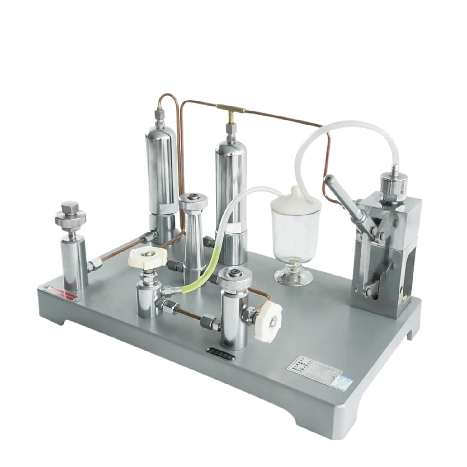 Dual Purpose Calibrator ALKT82A/82B for Pressure Gauge and Oxygen Gauge Oil Oxygen Pressure Gauge Pressure Table 0-600bar, 0-8700psi, 0-60Mpa, 0-400bar, 0-5800psi, 0-40Mpa(0-600bar)