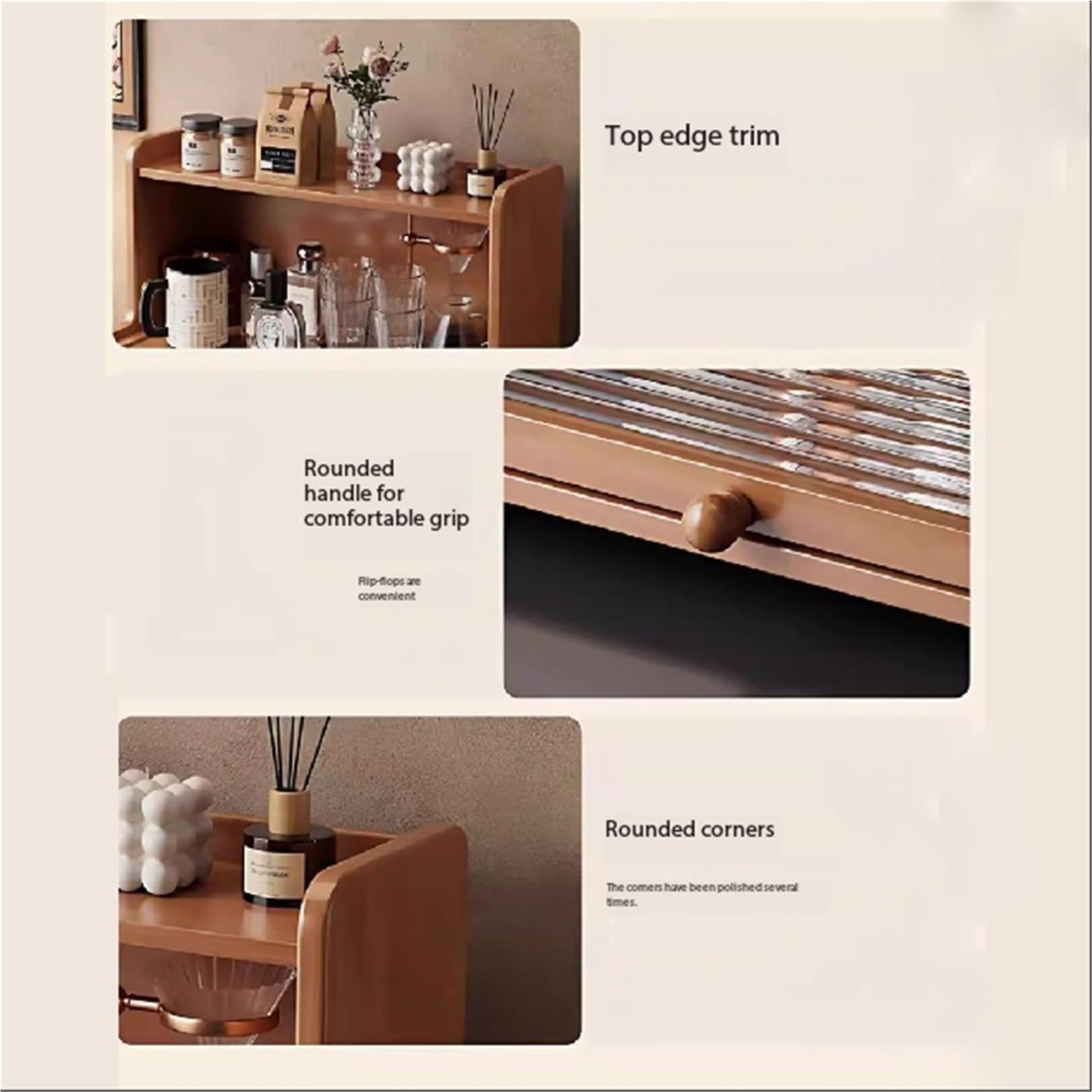 Tassenregal Becherhalter Desktop-Becheraufbewahrung Esstisch Schrank Arbeitsplatte Tee-Set-Platzierung