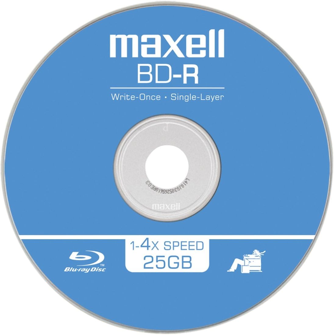 Maxell BD-R Blu-ray Write-Once Disc - 25/Spindle