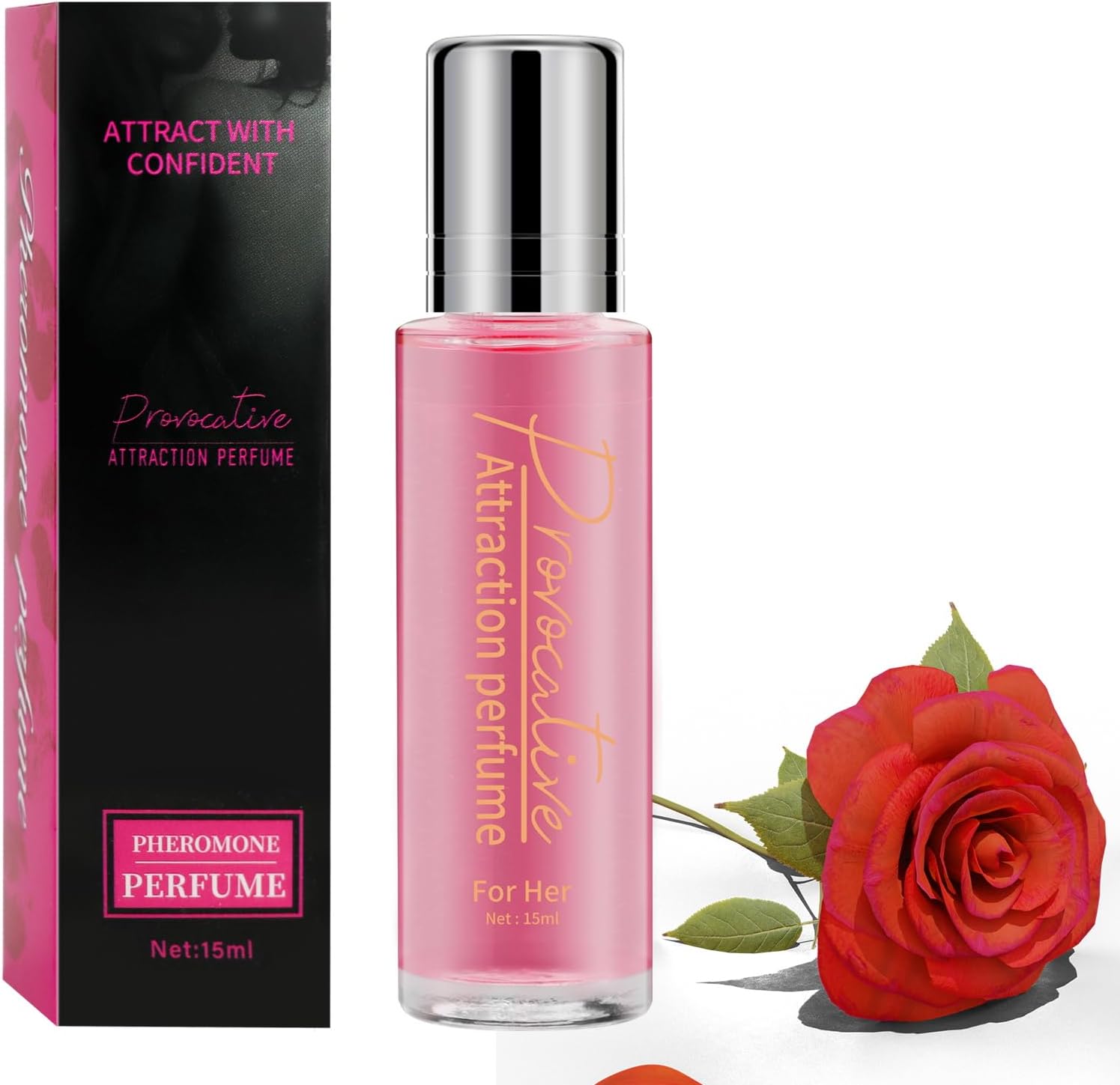 SEGMINISMART Pheromones Perfumes for Women - Long-lasting Roll-on Pheromone Perfume Oil Fragrance - Personal Cologne for Her to Attract Men