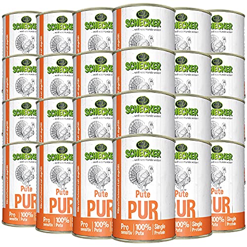 Produktbild von Schecker Pute PUR Nassfutter - 24 x 410 g