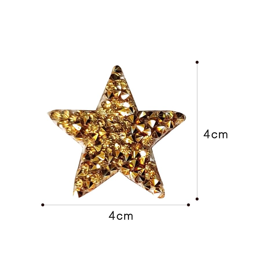 Amazon.co.jp: 20枚 星形 熱接着ラインストーンシート キラキラ