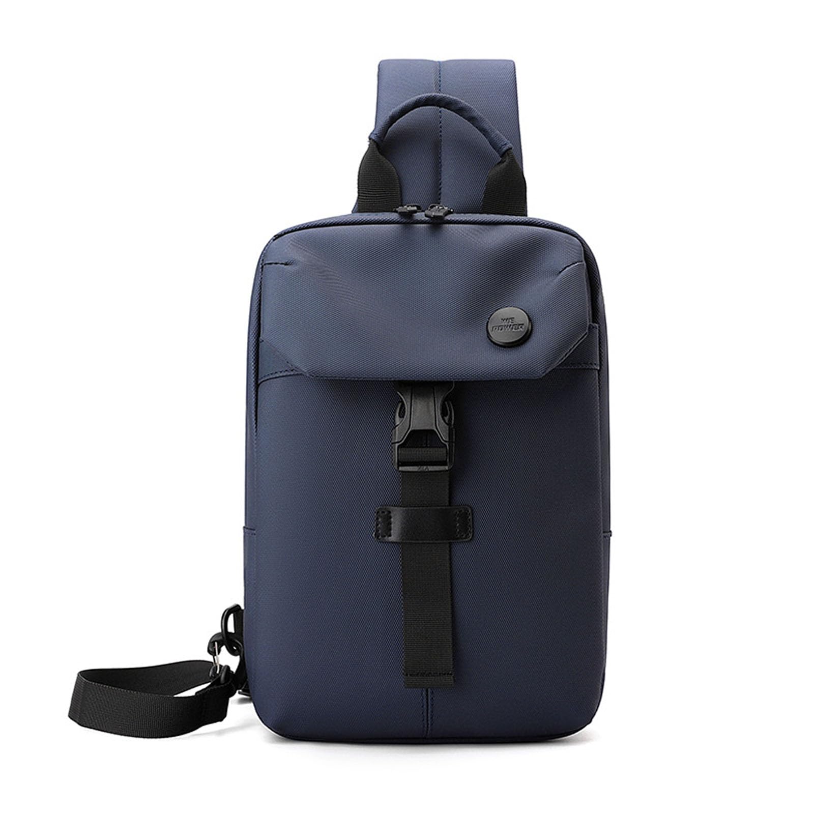 FANDARE Homme Sac de Poitrine Sac Bandouliere Polyvalent Sacoche Imperméable PU Film Sling Shoulder Bag Sac à main Sacs à dos porté travers pour Cyclisme Voyage Sport Sac d'épaule