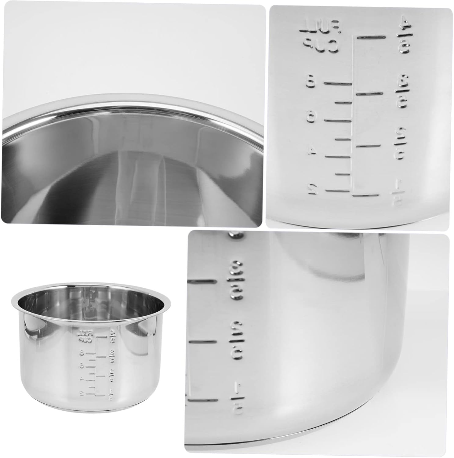 Professional Grade Inner Pot for Rice Cooker Steel Pressure Cooker Liner Sturdy Heat Resistant Easy to Use