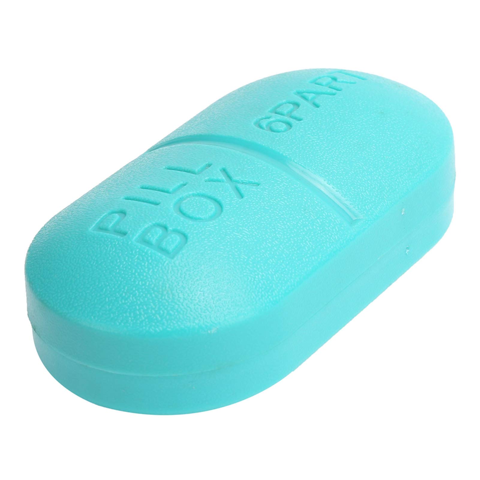 Medicine Box, Pills Case, Resistant To Impact Sealed Design Travel Home(6 grid blue)