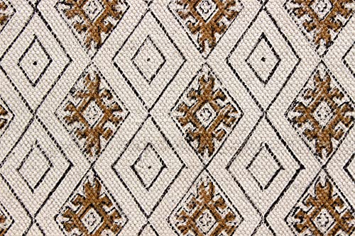 Tissage plat en coton pour ce grand tapis de chambre